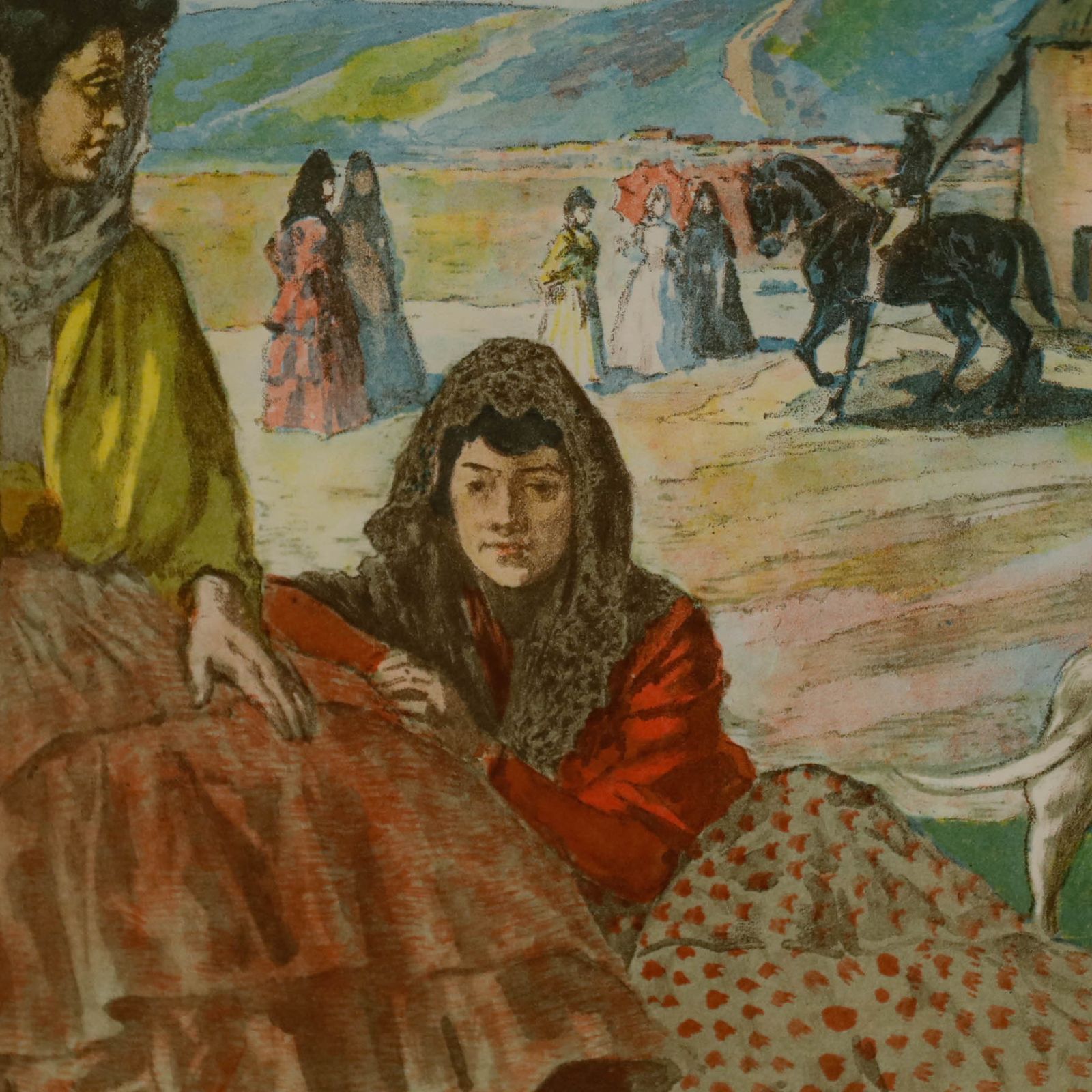 Alexandre Lunois (1863 1916)  20th Century Lithograph, A Utrera photo Art