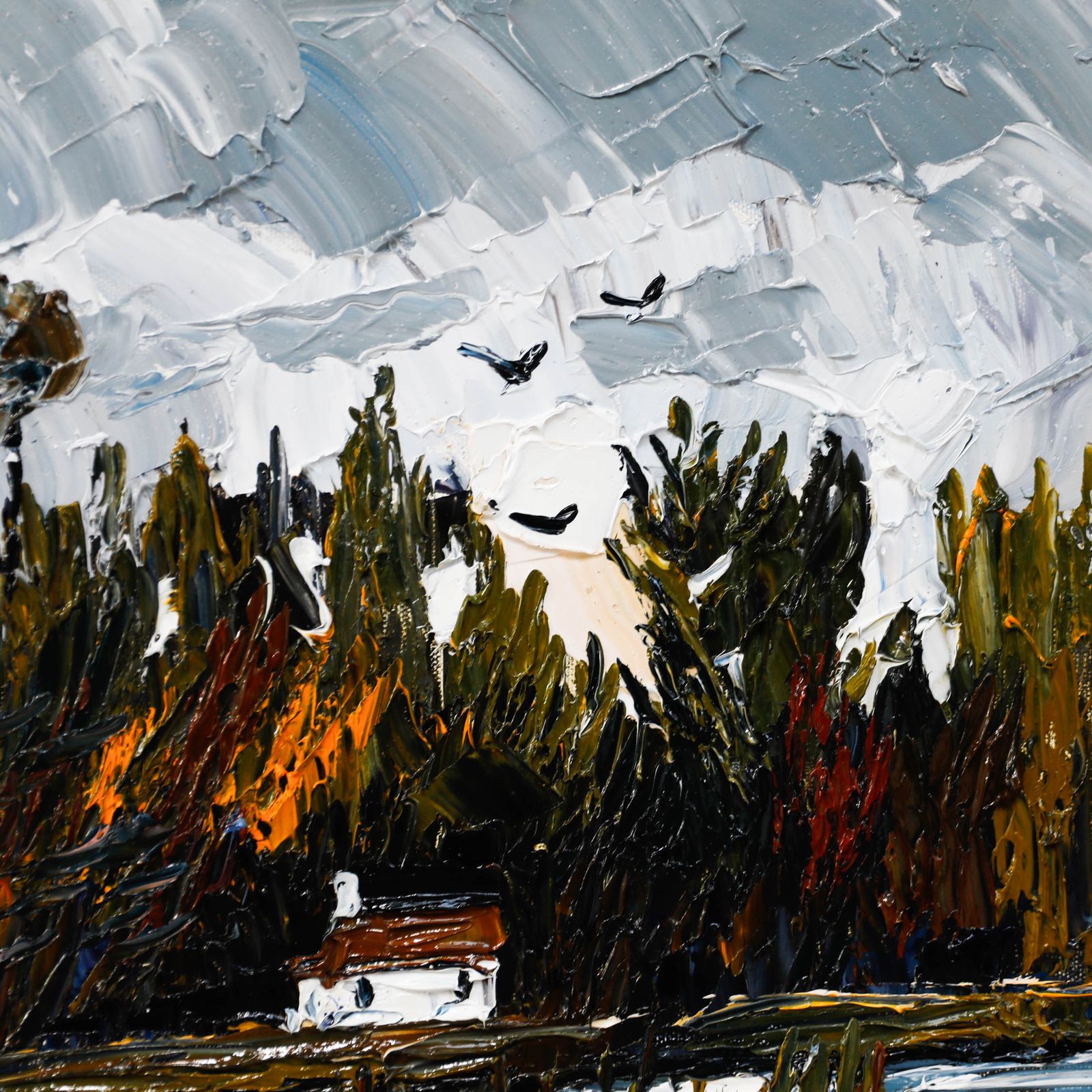 Daniel Nichols Contemporary Oil, River Trent photo Art