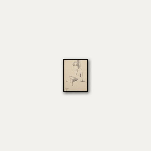 Anton Gold (1914 1970) Mid 20th Century Watercolour, Seated Nude photo buy