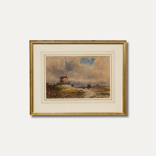 George James Knox (1810 1897)  1857 Watercolour, By The Windmill photo buy