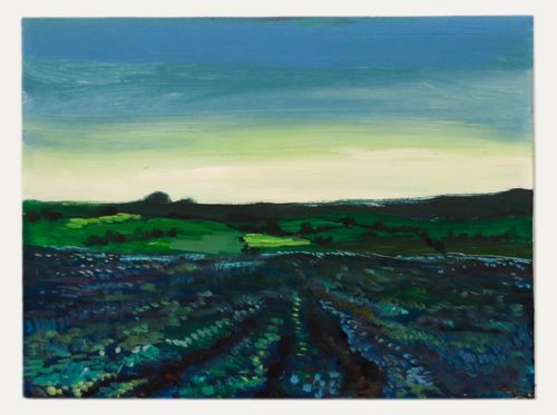 John Cherrington (1931 2015) 20th Century Oil, Evening In The Crop photo furniture