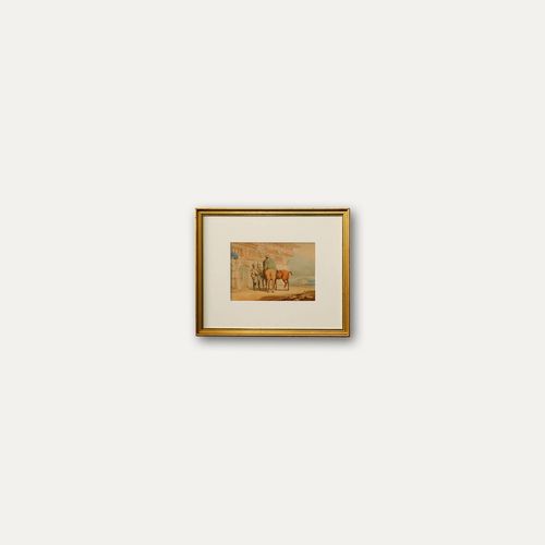 Charles Cooper Henderson (1803 1874), 19th Century Watercolour, Tyrolean Posting photo vinterior