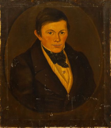 British School  1882 Oil Portrait Of A Gentleman photo furniture