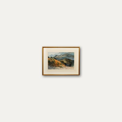 John Barrie Haste (1931 2011) 20th Century Watercolour, Spanish Hills photo buy