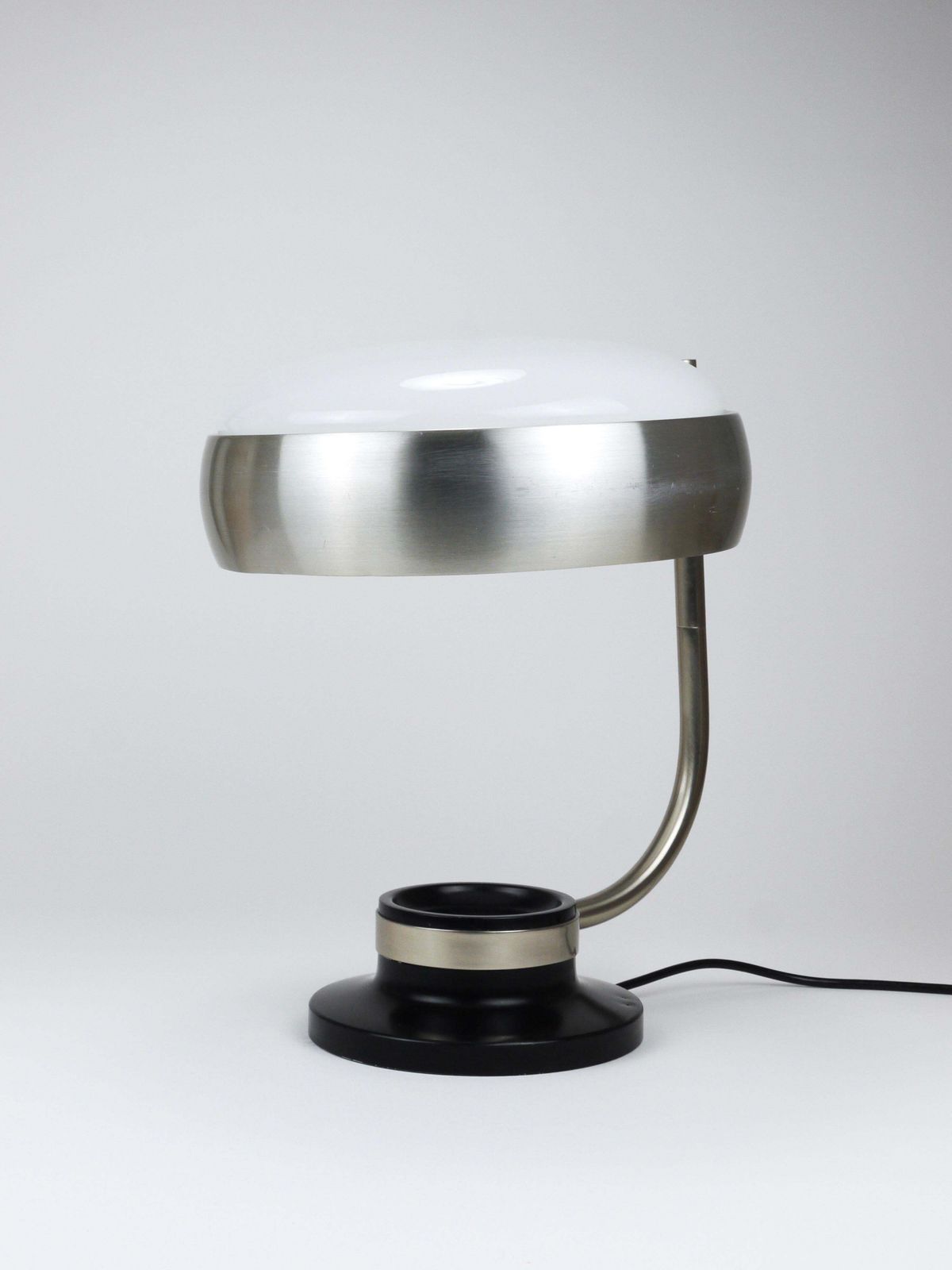 Oscar Torlasco Black & Nickel Table Desk Swivel Lamp, Lumi Milano, Italy, 1960s photo buy