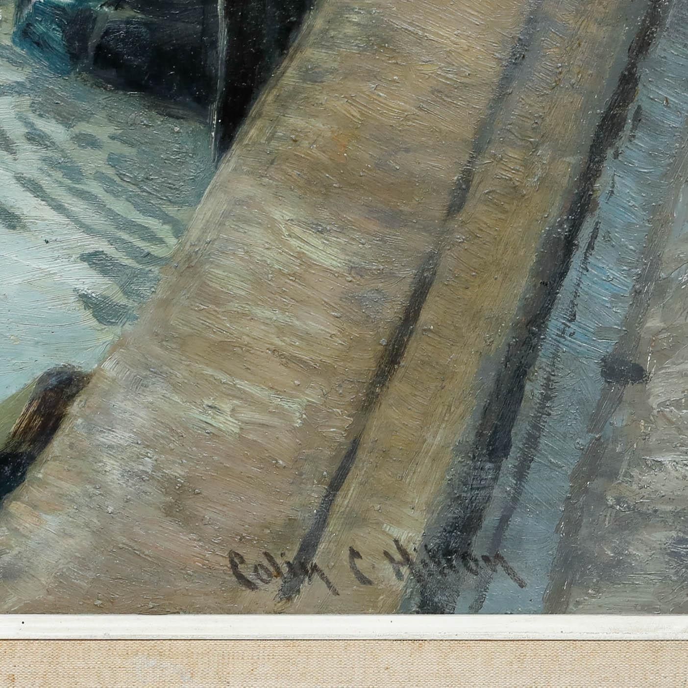 Colin Clough Hilton (1902 1984) Mid 20th Century Oil, In Whitby Harbour photo buy