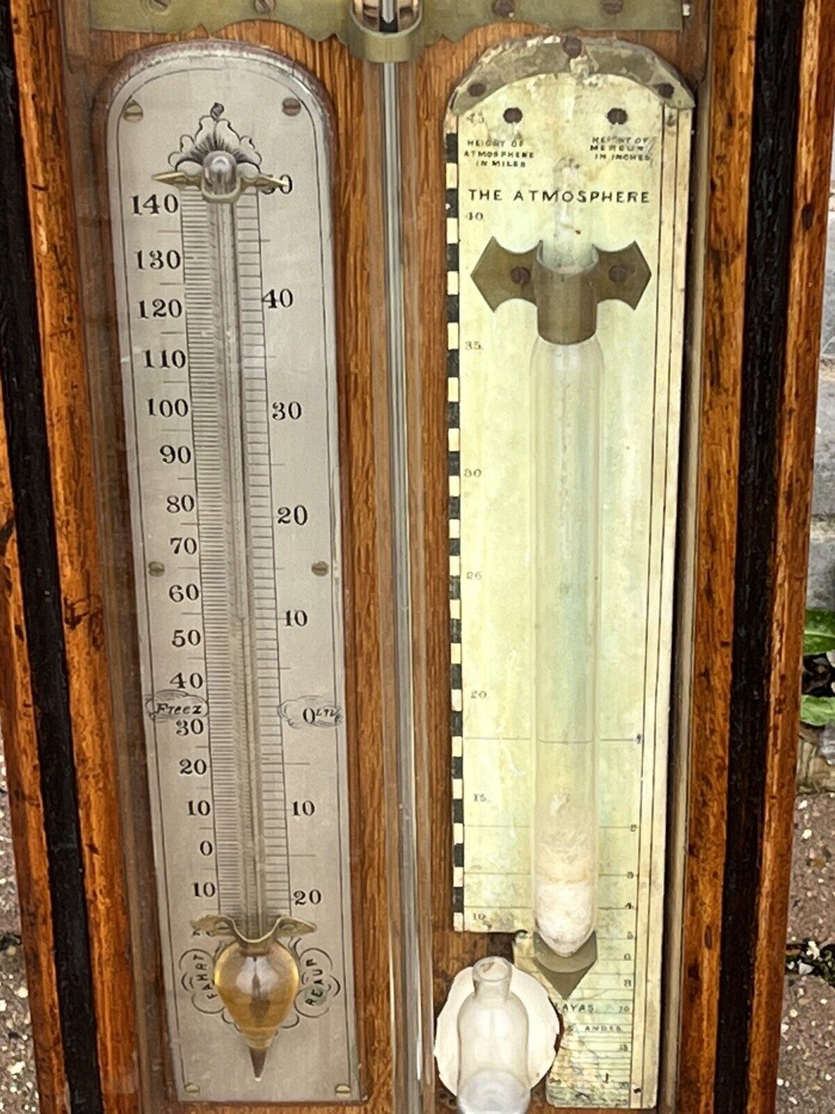 Antique Admiral Fitzroy Barometer. photo Home Decor