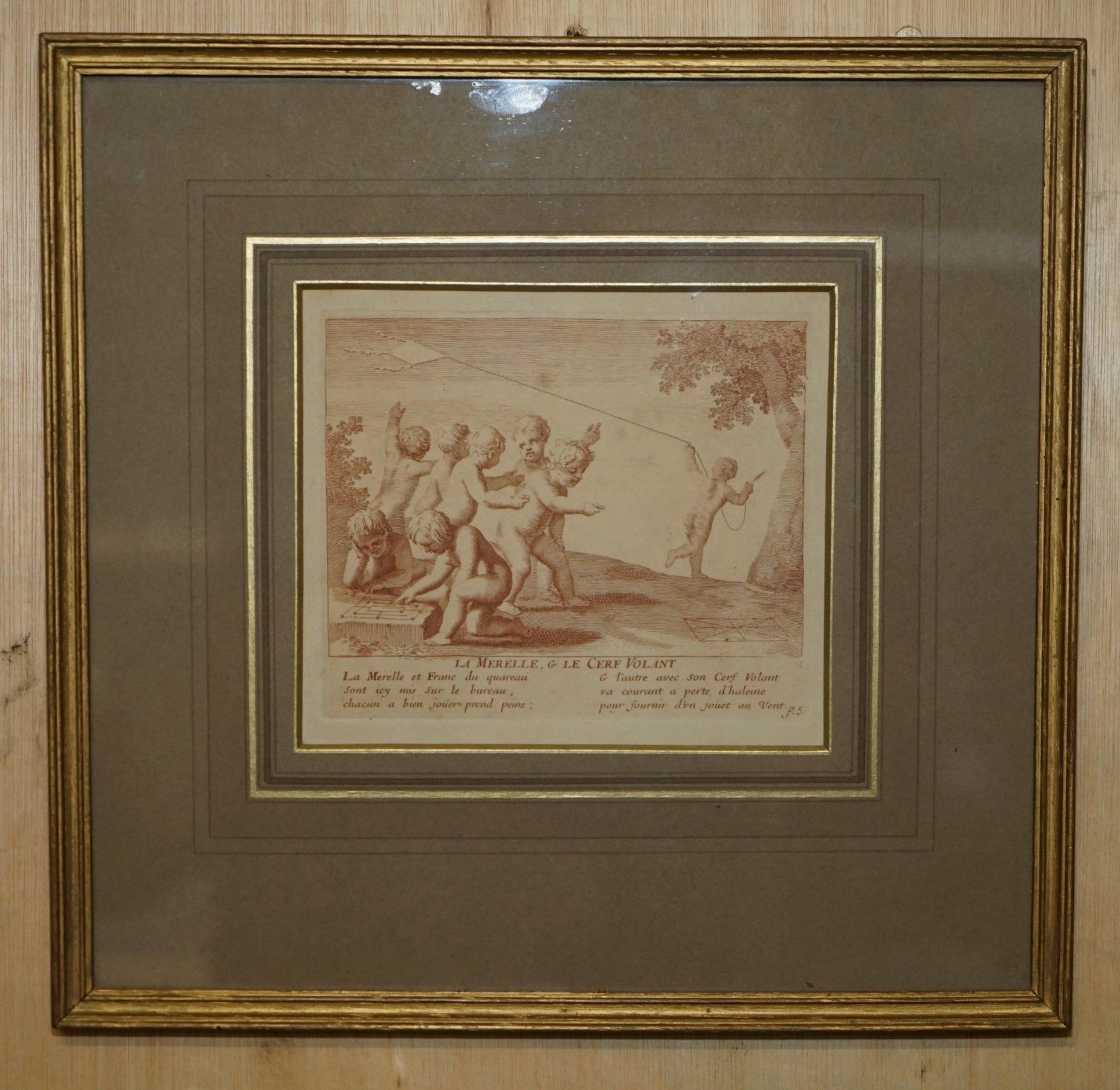1750 Suite Of 12 Copper Plate Engravings Of Sepia Of Amorini "Cherubs At Play" photo furniture