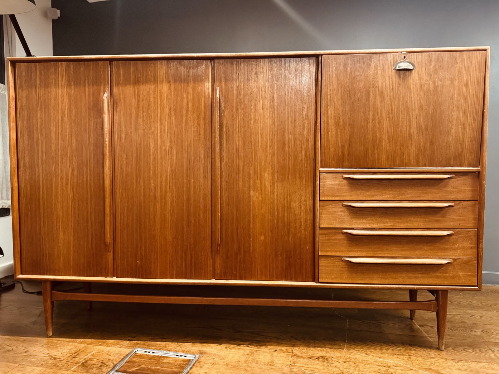 Vintage Highboard / Sideboard From Heinrich Riestenpatt, 1960s