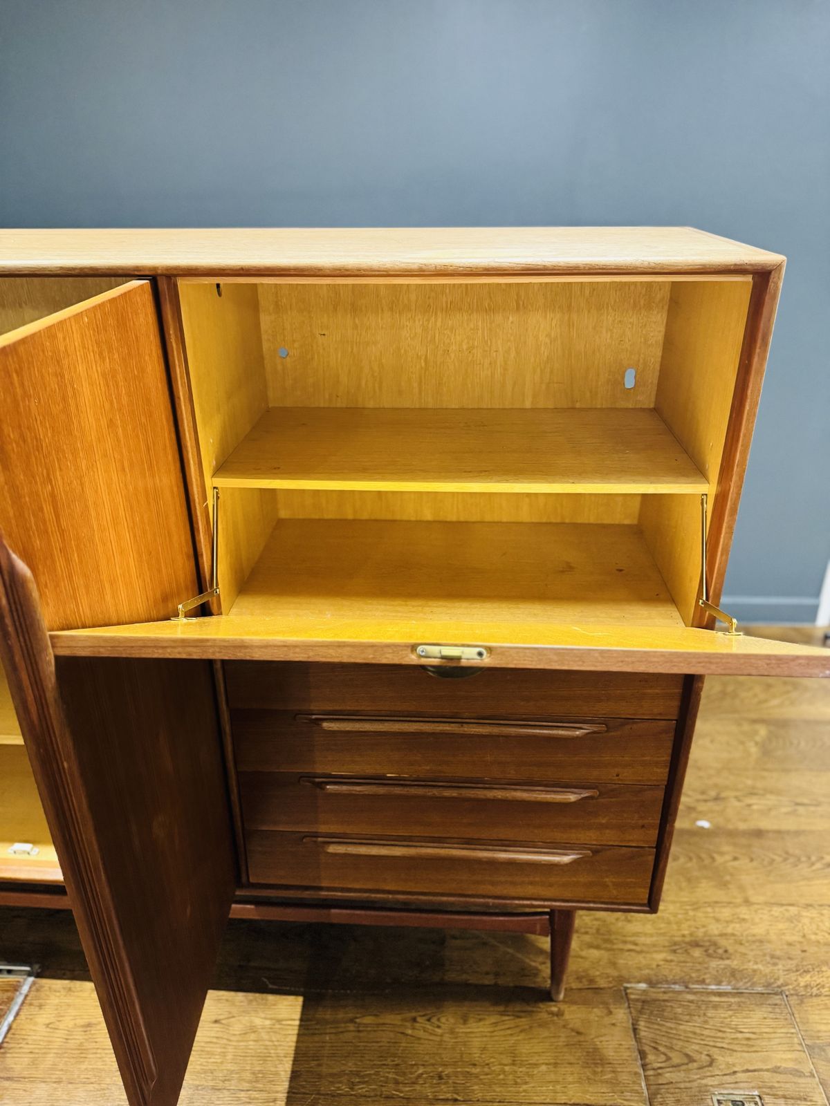 photo buy Vintage Highboard / Sideboard From Heinrich Riestenpatt, 1960s
