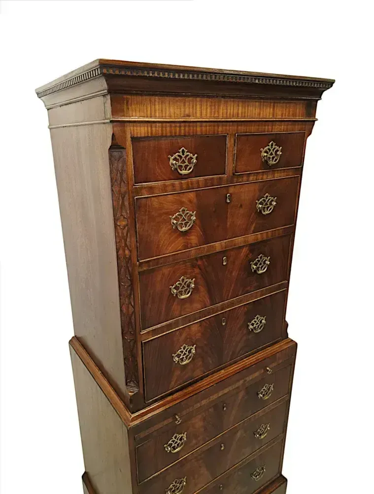 A Fabulous Edwardian Neat Size Chest On Chest photo Furniture