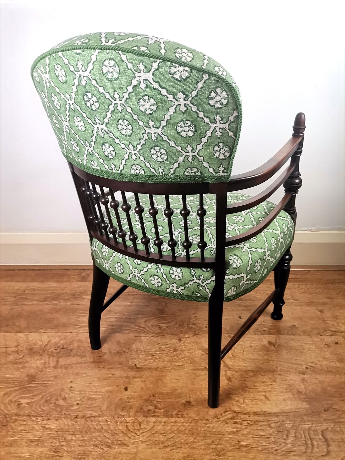 Arts & Crafts Mahogany Ball And Stick Tub Chair photo furniture