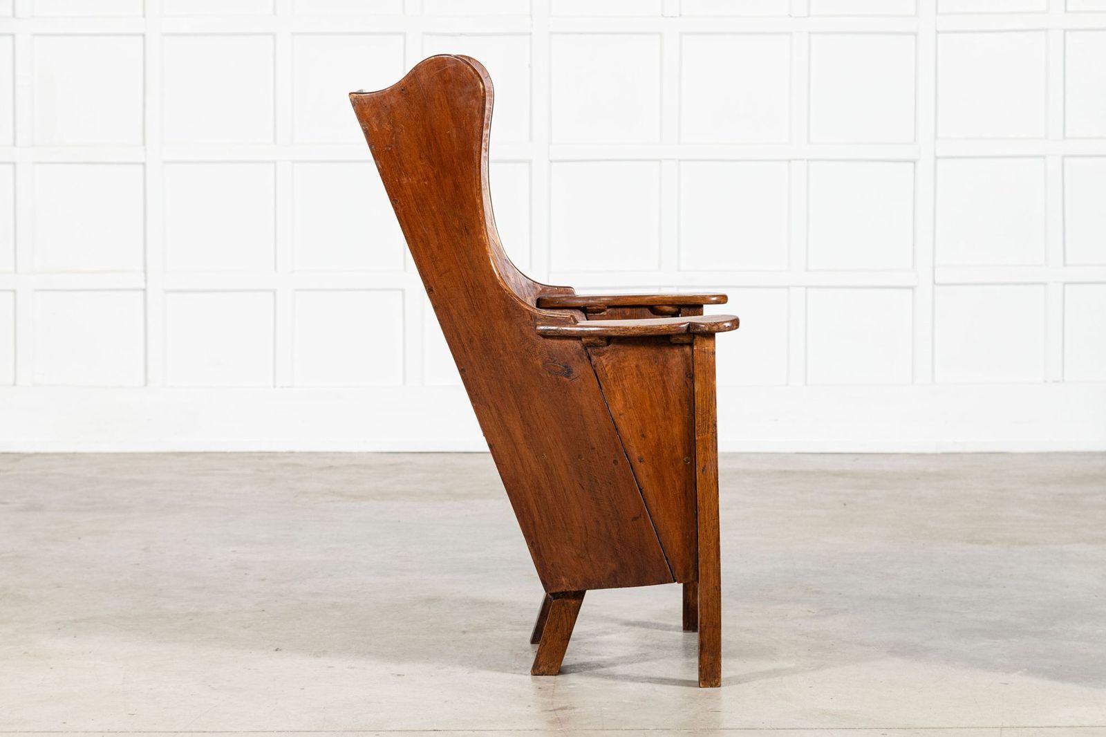 Early 18thc Oak & Pine Carved Lambing Chair photo buy