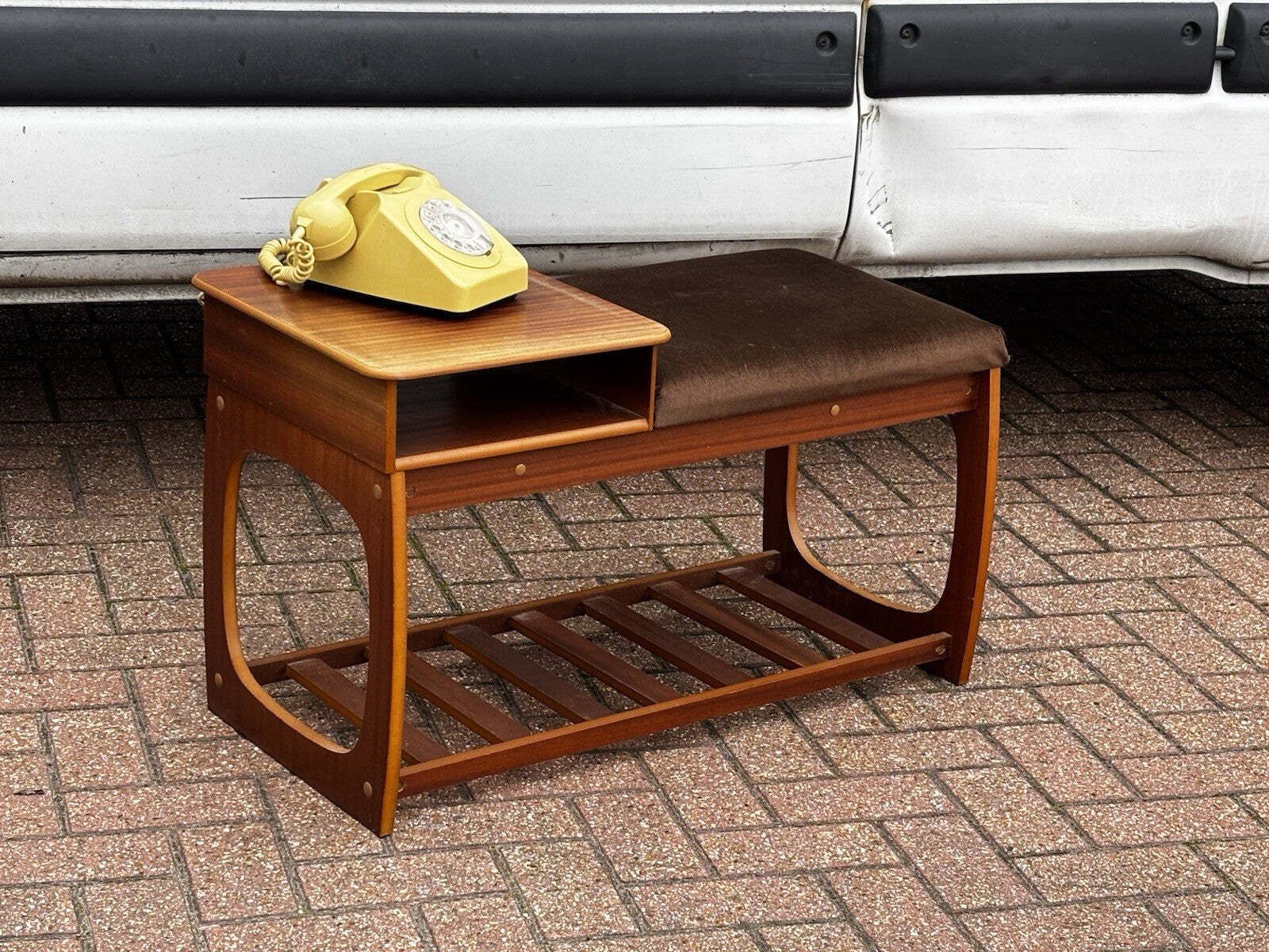 Mid Century Telephone Table With Telephone photo furniture