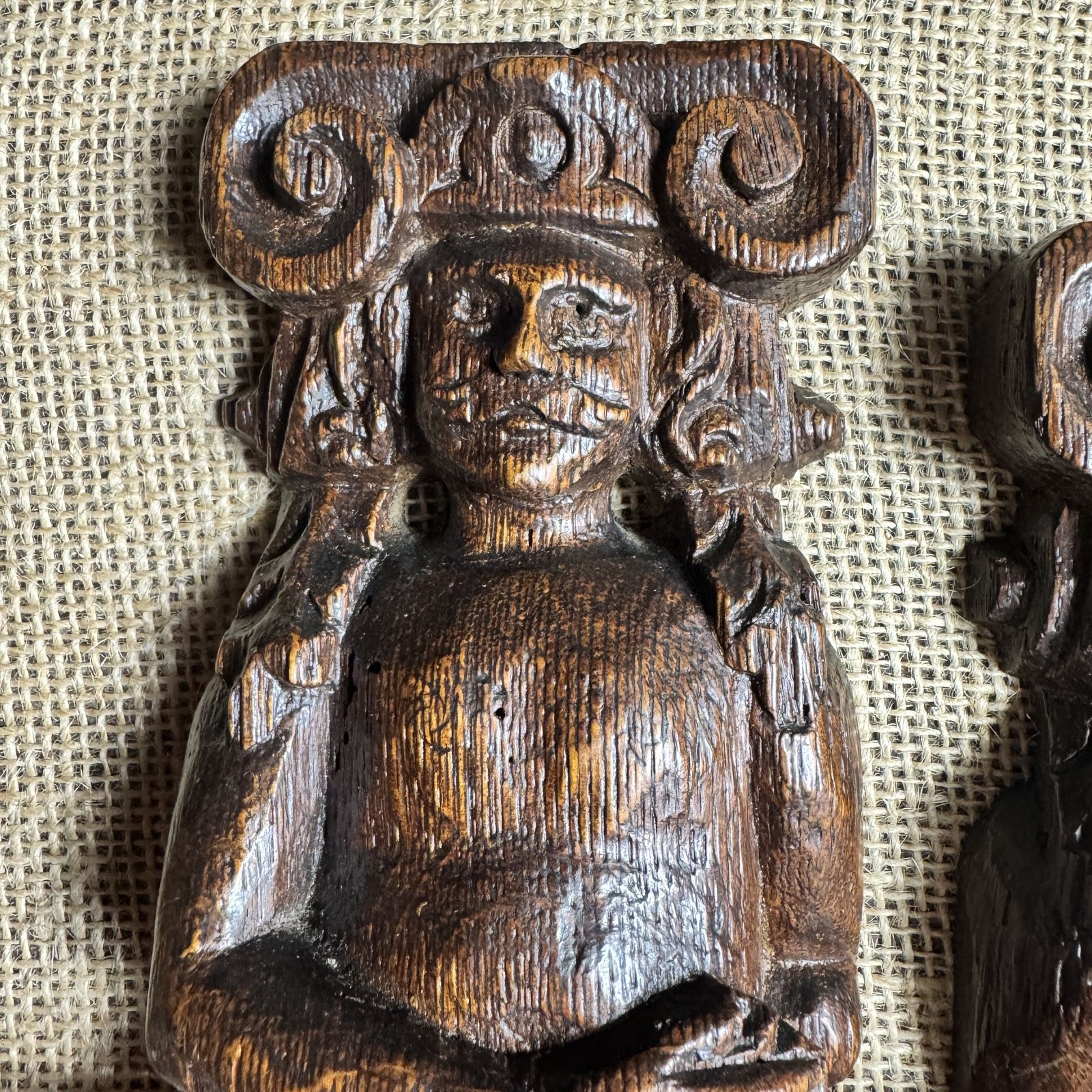 Pair Of 18th Century Oak Caryatids photo for sale
