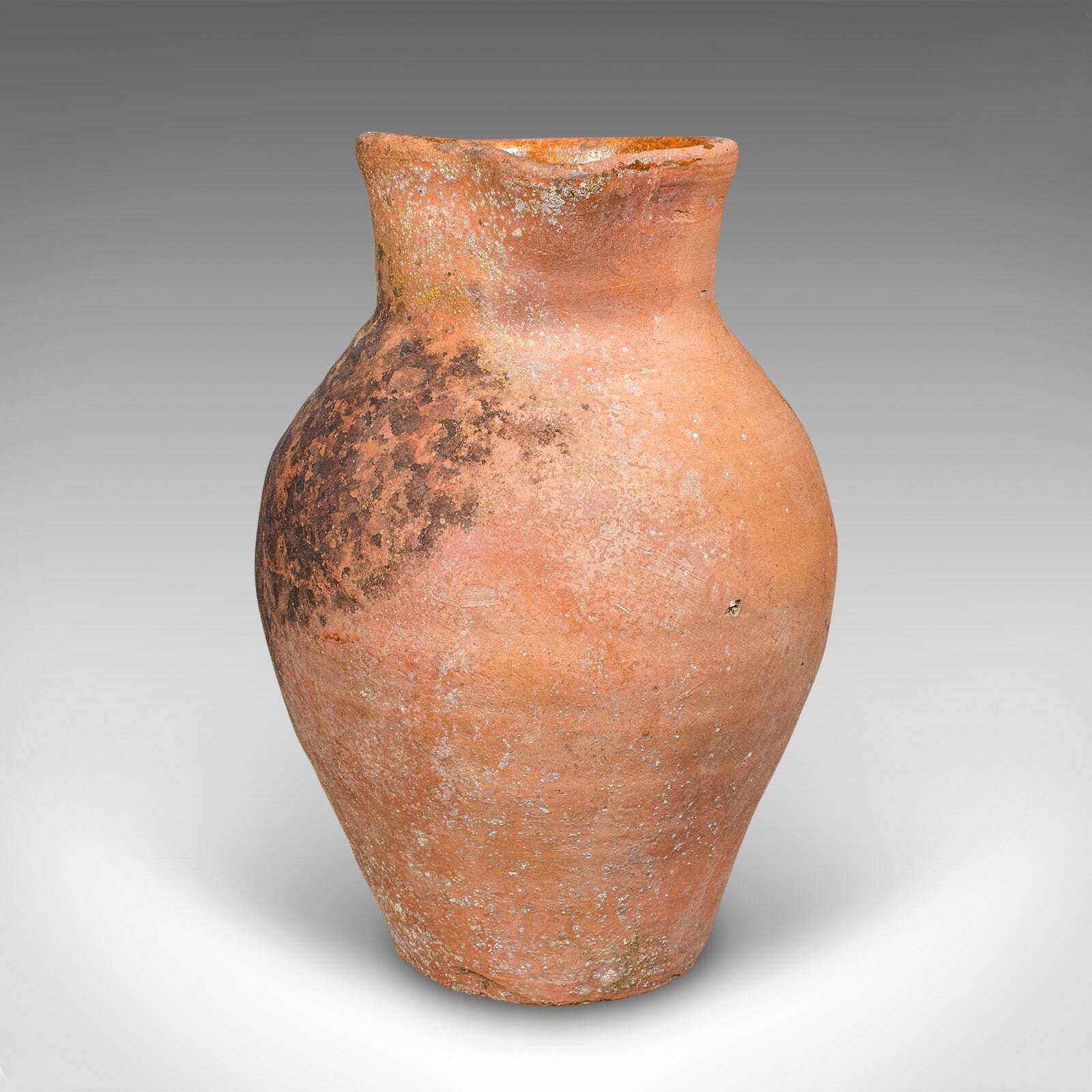 Vintage Patio Planter Jug, Italian, Terracotta, Garden, Jardiniere, Mid Century photo furniture