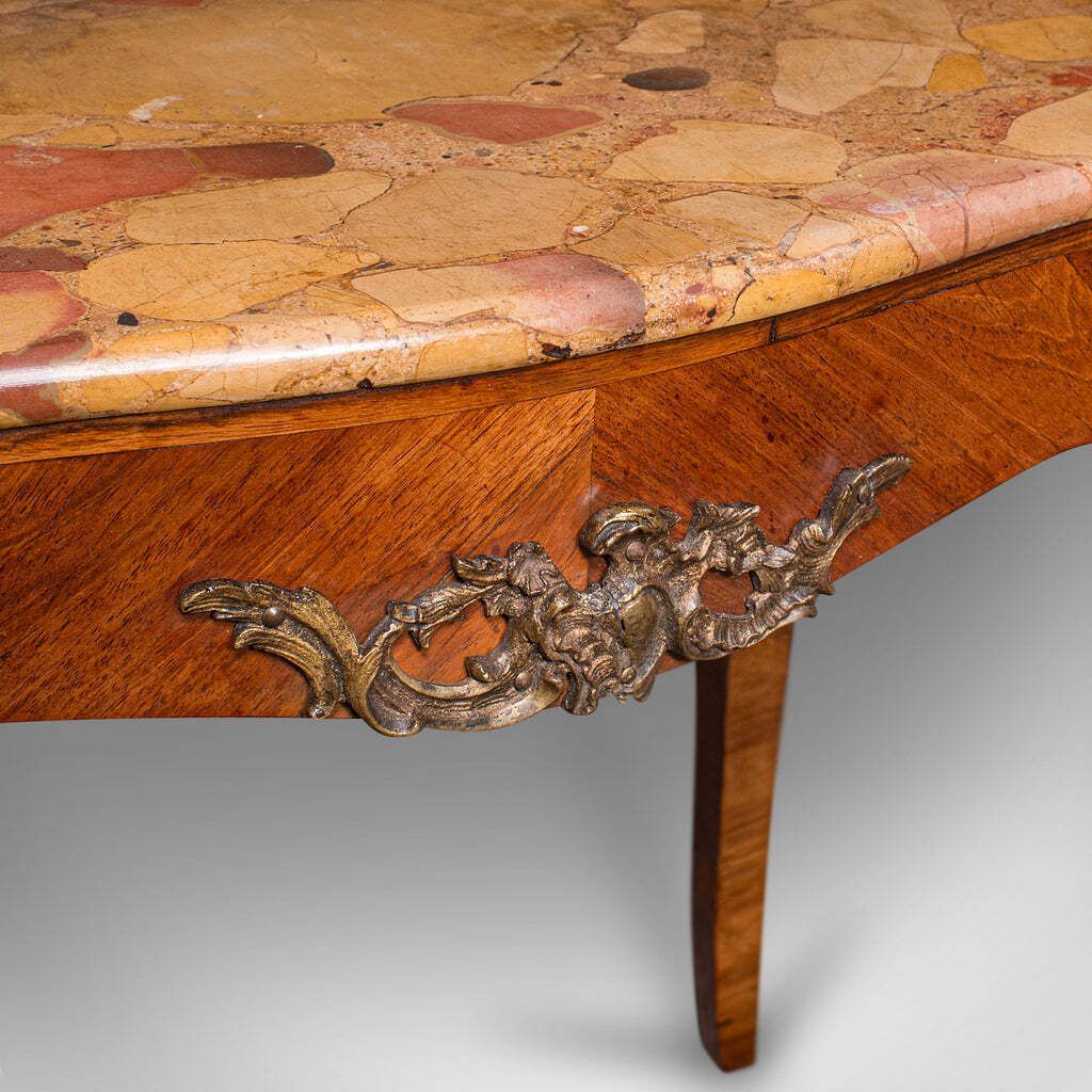 photo for sale Antique Side Table, Italian, Kingwood, Marble, Bedside Nightstand, Victorian