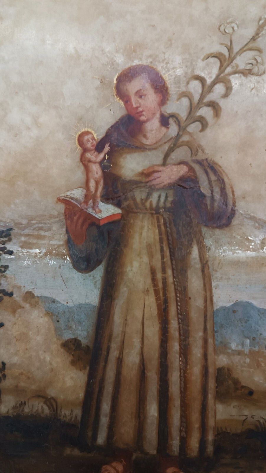 Ancient Painting On Alabaster 18th Century Italy photo Art