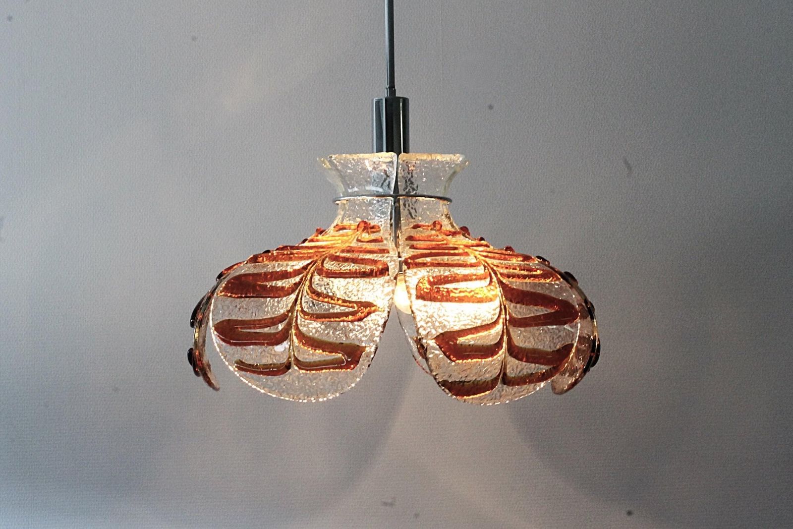 Big Carlo Nason Chandelier For Mazzega In Murano Glass photo vintage
