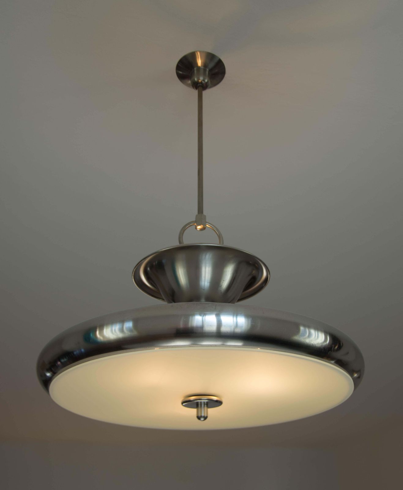3819.0 Rare Large Bauhaus Chandelier By Anyz For Ias, 1920, Restored photo