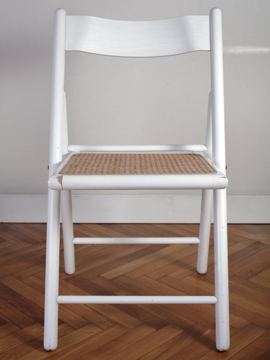 Furniture Vintage Cane And Rattan Folding Dining Chairs From Habitat, 1980s, Set Of 5 photo