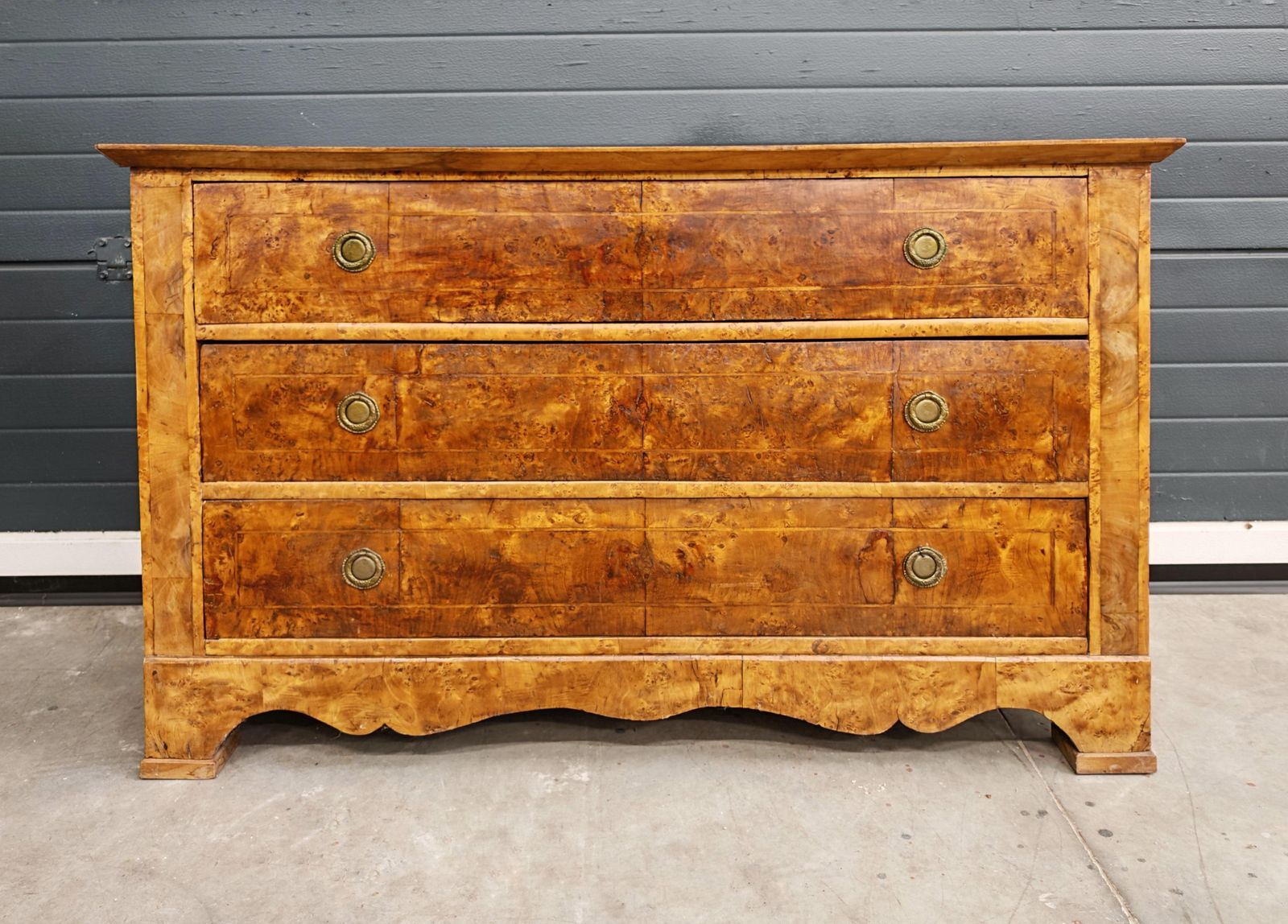 Antique Biedermeier Chest Of Drawers In Populus Nigra, Austria 1820s photo Furniture