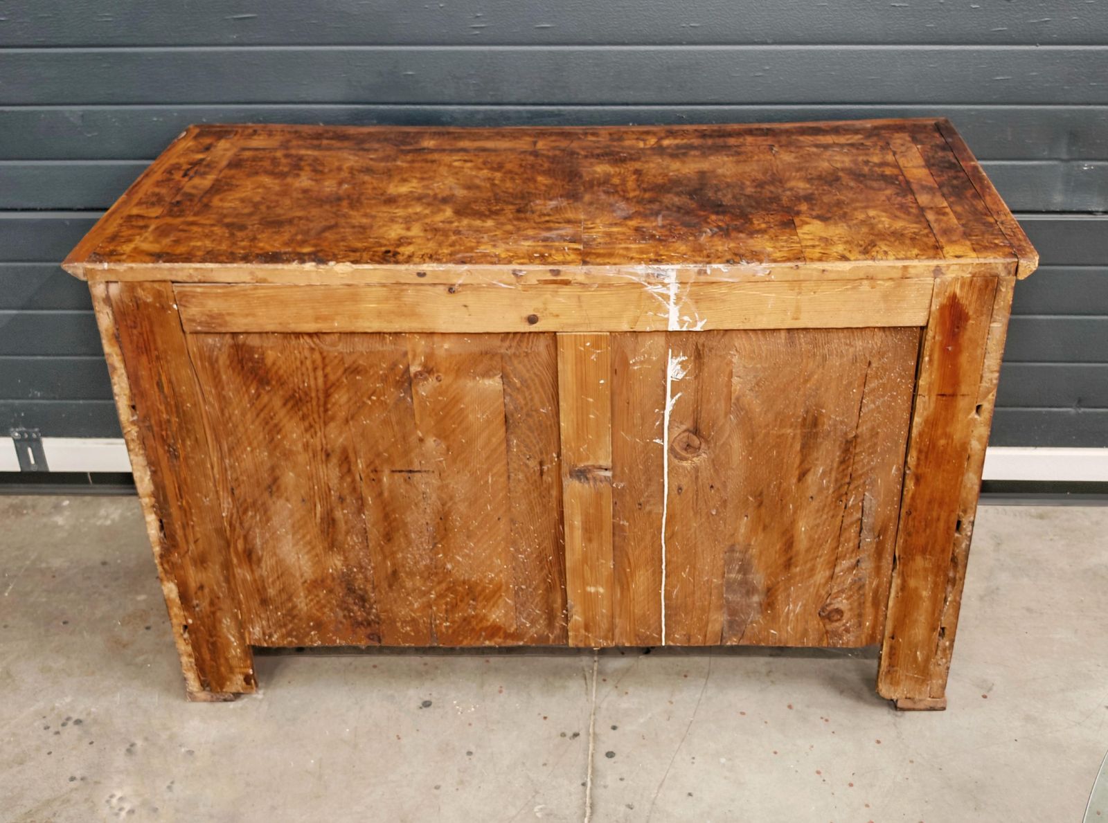 Antique Biedermeier Chest Of Drawers In Populus Nigra, Austria 1820s photo vintage