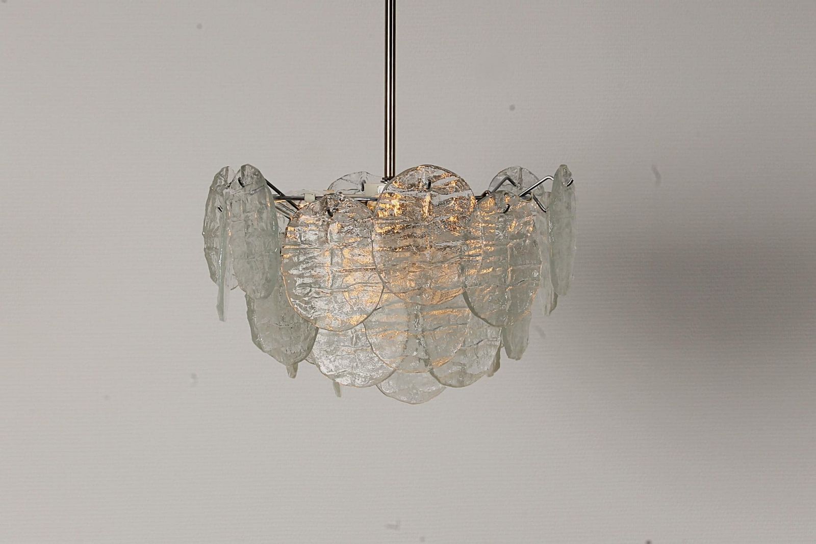 Lighting Kalmar Big 27 Pc Iceglass 3423 Chandelier By Carlo Nason photo