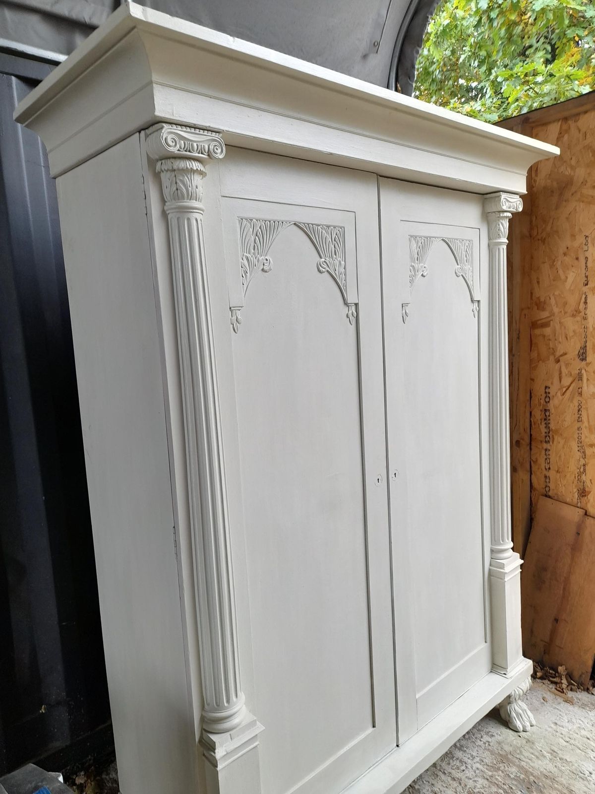 Antique Walnut Wardrobe. photo furniture