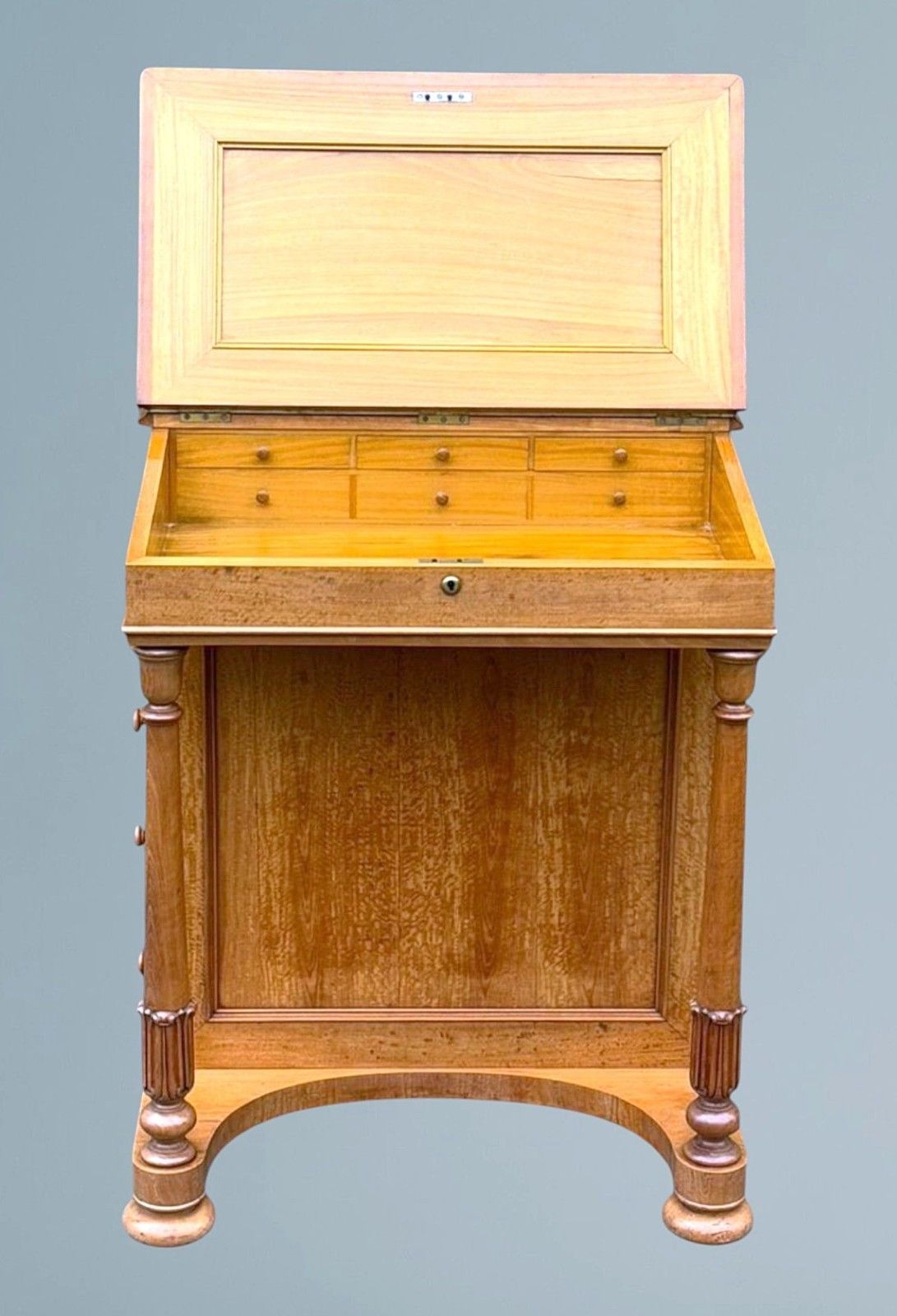 photo for sale An Antique Victorian Satinwood Davenport Desk