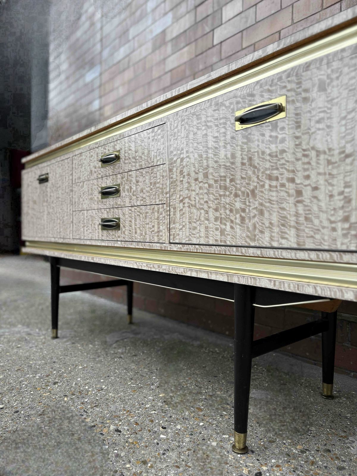 Formica & Wood Dining Room Sideboard, United Kingdom Circa 1963 photo vinterior