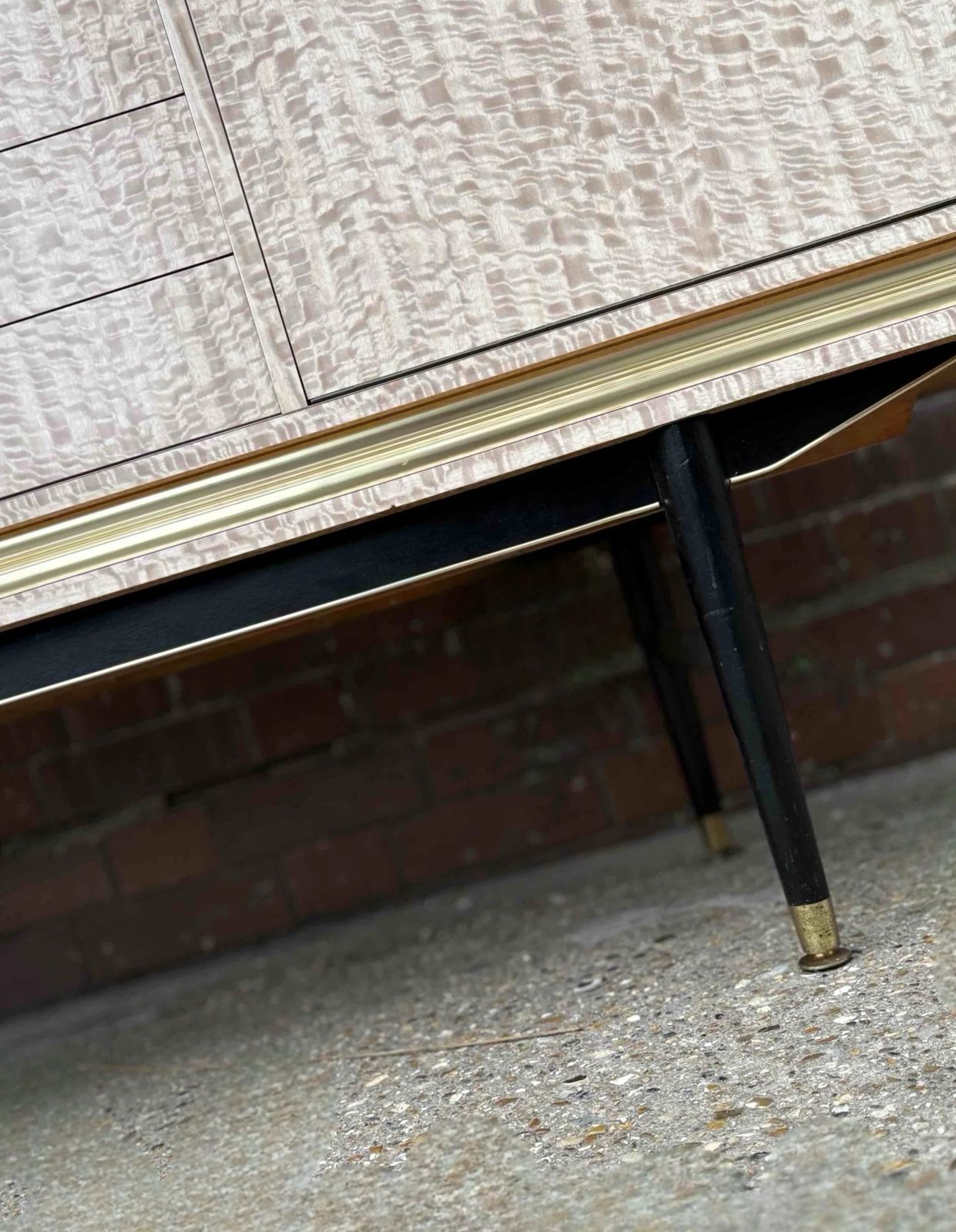 Furniture Formica & Wood Dining Room Sideboard, United Kingdom Circa 1963 photo
