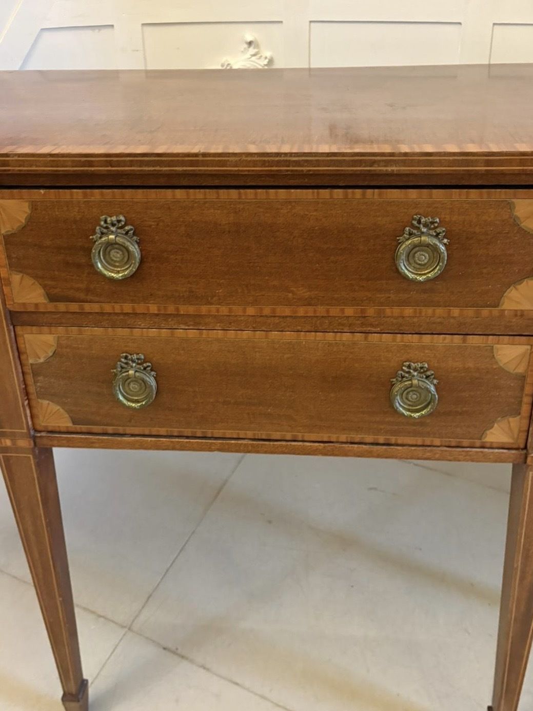 Antique Quality Mahogany And Satinwood Crossbanded Sideboard photo Furniture