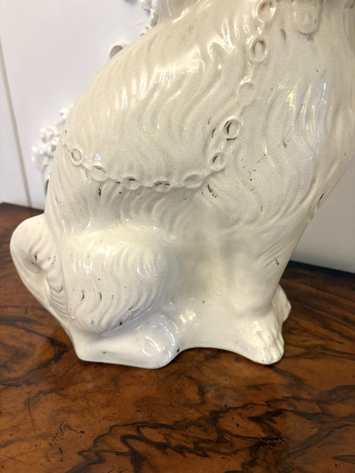Large Pair Of Antique 19th Century Quality Staffordshire Dogs photo buy