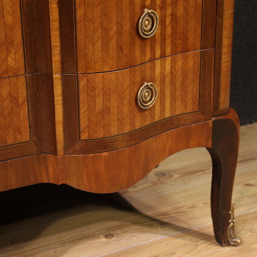 19th Century French Inlaid Dresser With Marble Top photo buy