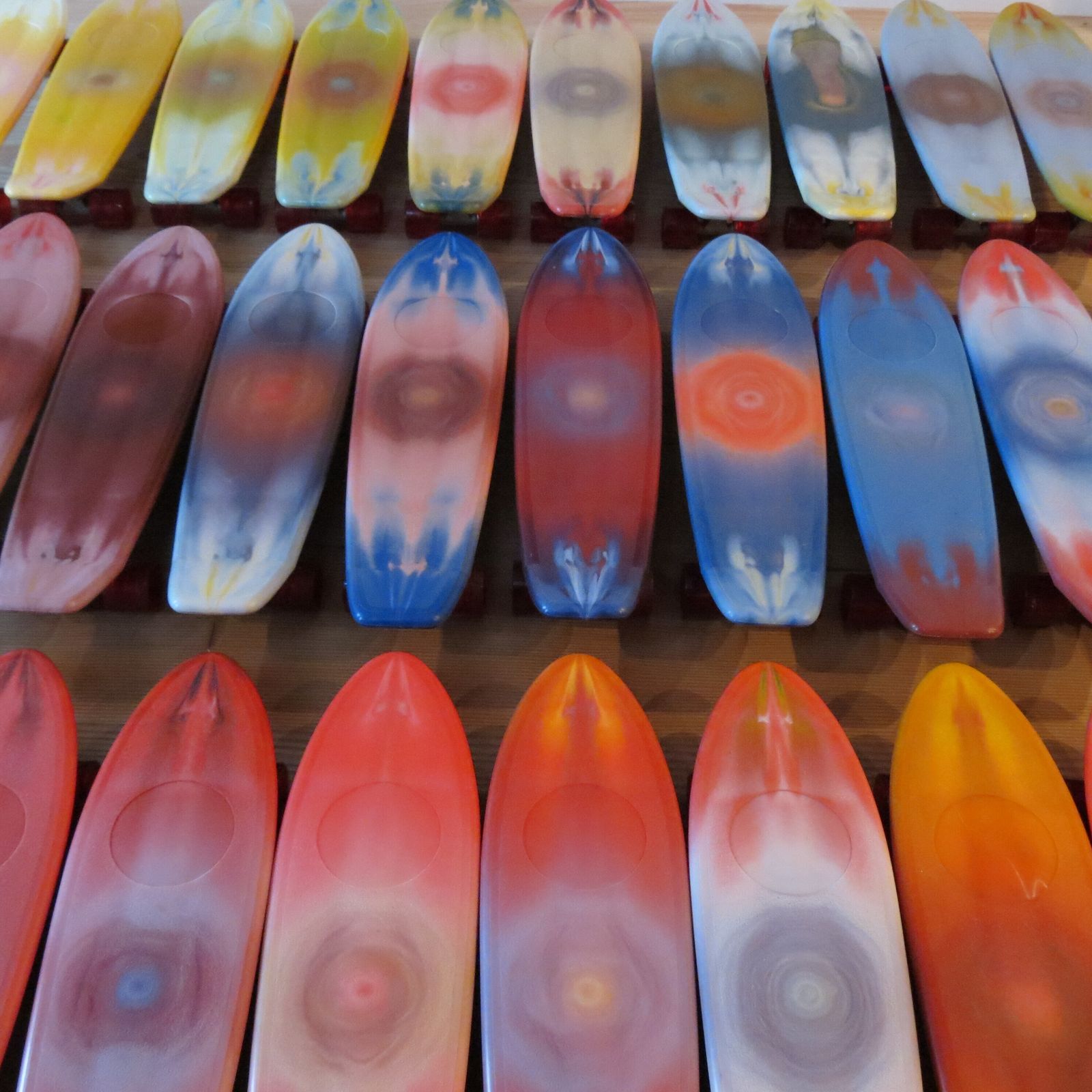 1970s Skateboard Wall Art 30 Unused Alamo Santa Fe California Skateboards photo furniture