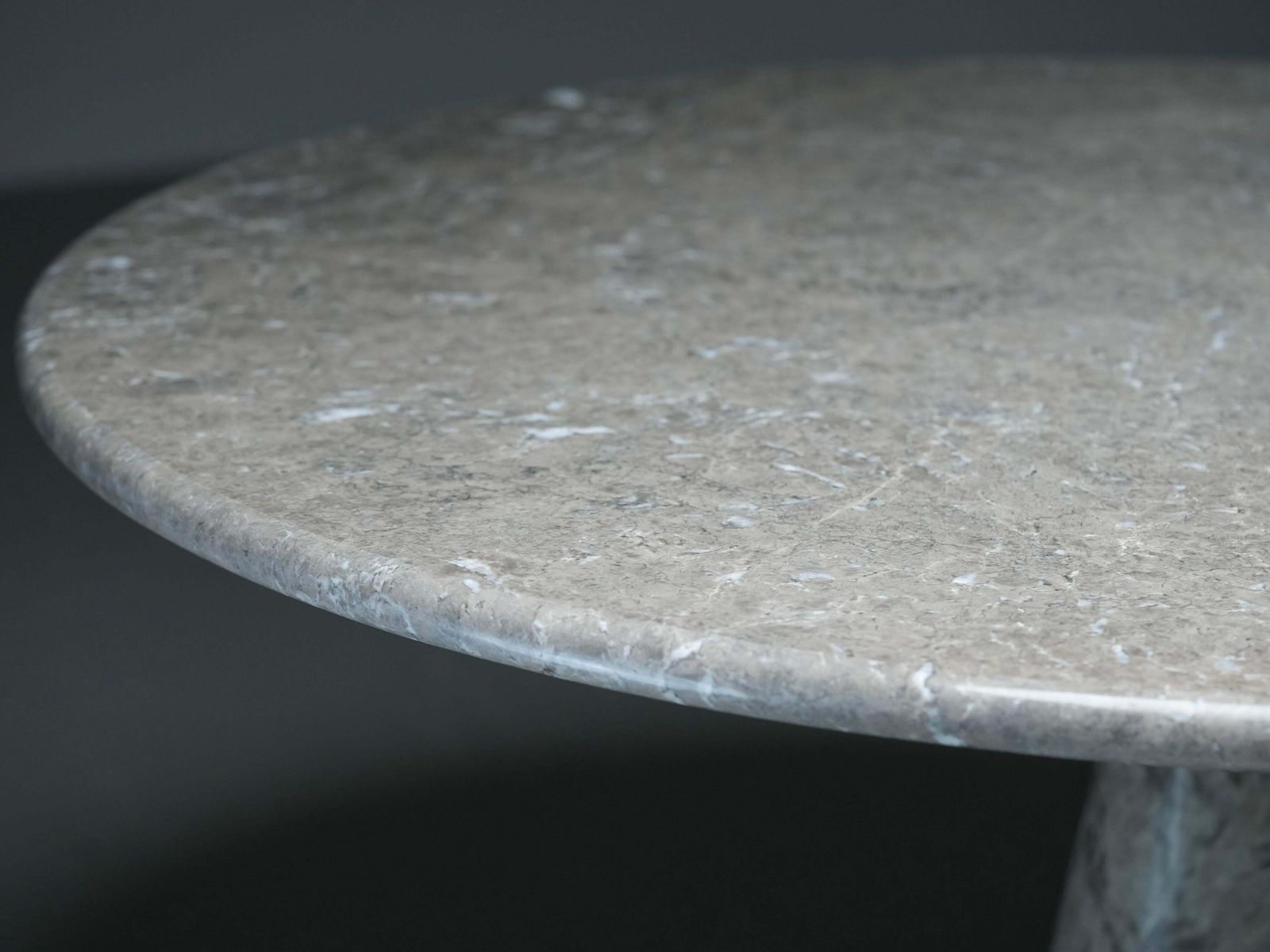 Angelo Mangiarotti 'M1' Dining Table For Skipper In Light Grey / Light Brown Marble, 1969 photo vintage