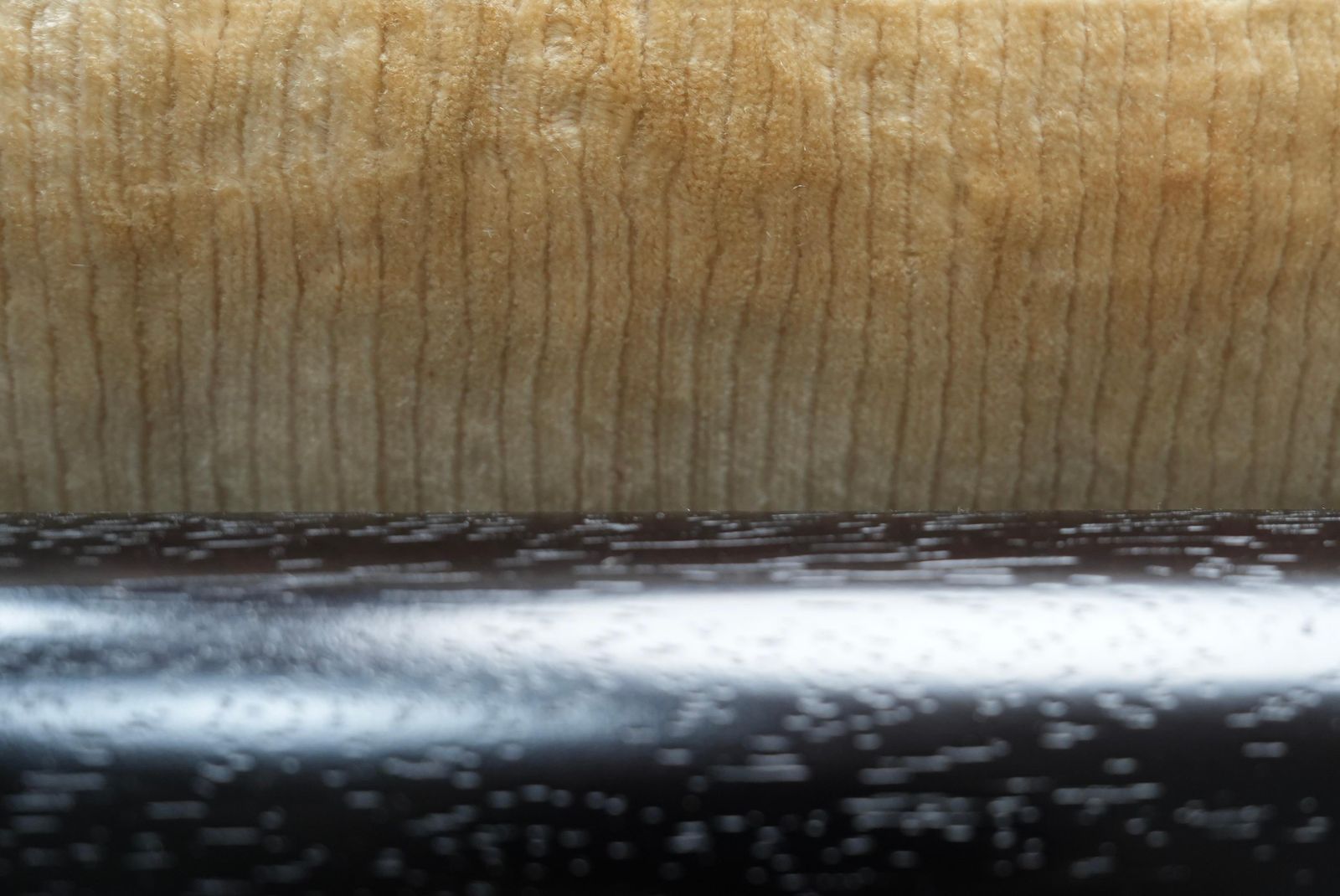 photo for sale Carlo Scarpa "Cornaro" Three Seater Sofa In Velvet, Italy, 1970's