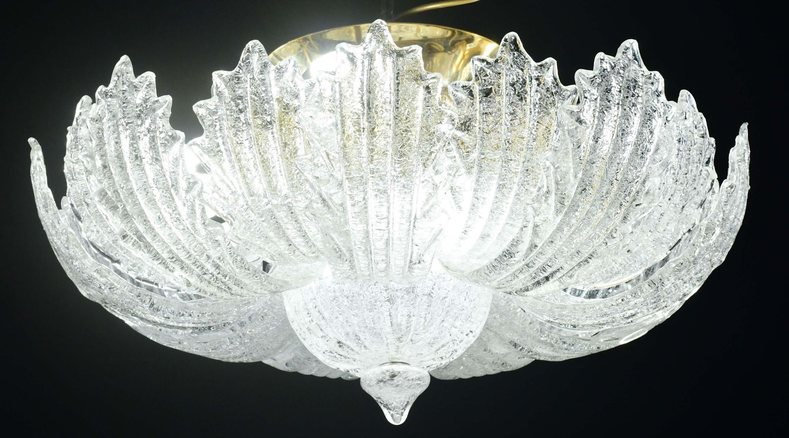 Garda, Luxury Italian Murano Glass Ceiling Light Or Flush Mount, 1980s photo vinterior