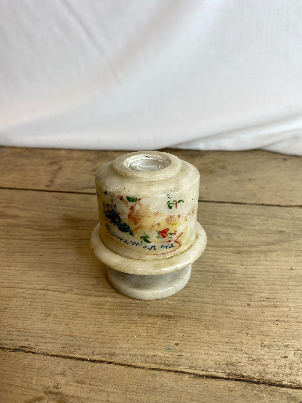 Vintage Real Carved Alabaster Photo Viewer. Very Rare Item In Good Condition photo furniture