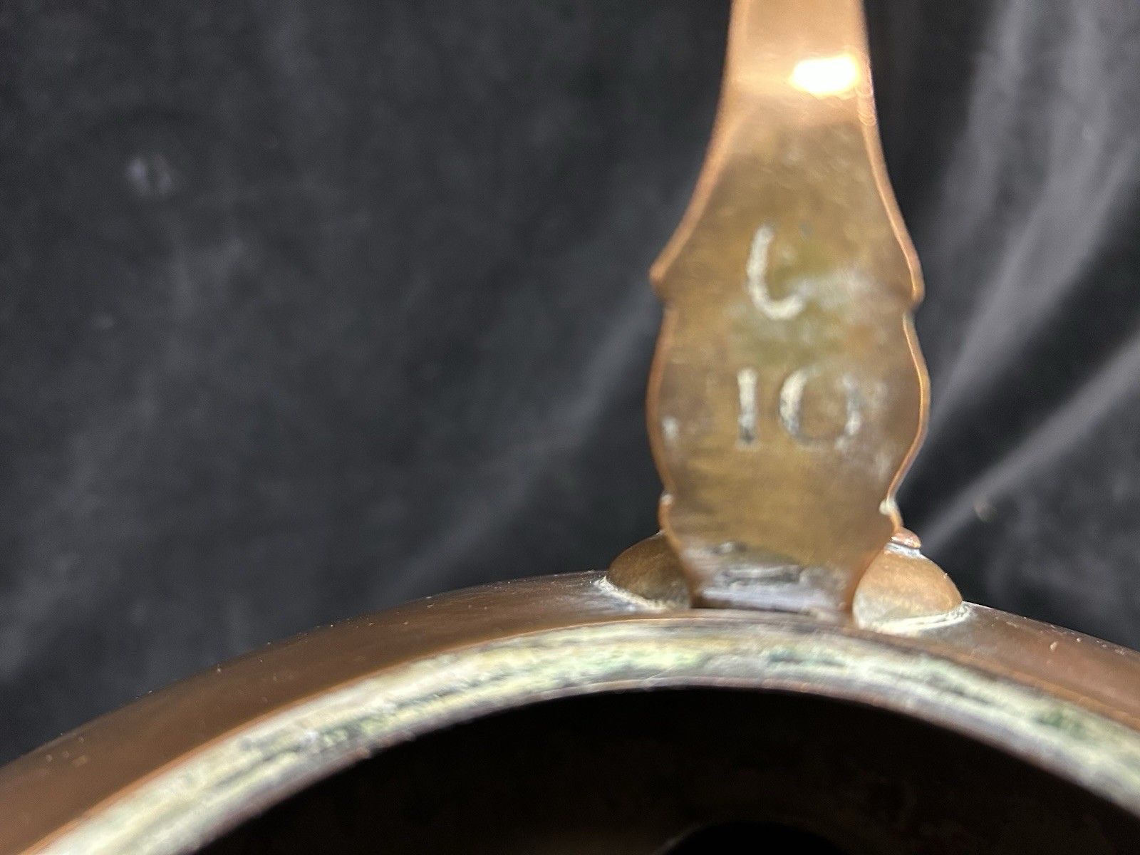 Home Decor Large Antique Regency  Copper Kettle With Brass Inserts 17” 3kg photo