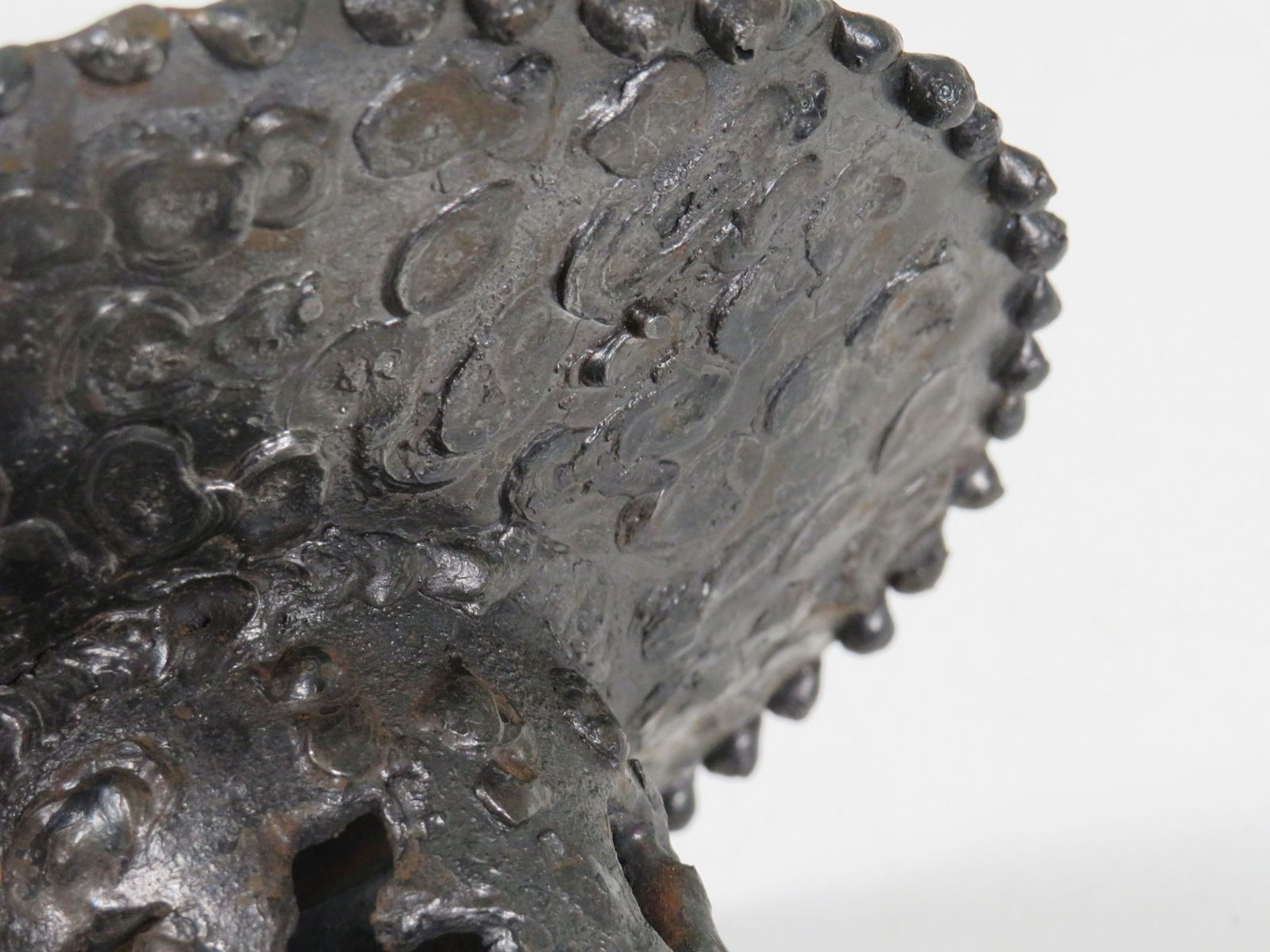 Hand Forged Brutalist Iron Candleholder, European Artisan Design, 1960s photo Home Decor