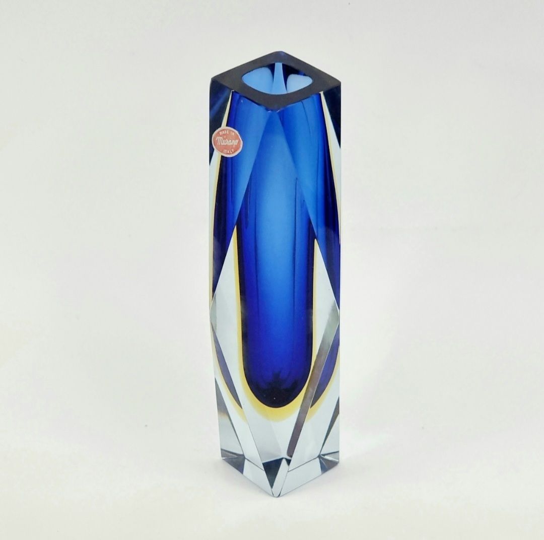 Mid Century Sommerso Murano Glazen Vaas Van Flavio Poli Voor Alessandro Mandruzzato, Italië, Jaren 1970 photo 300.0