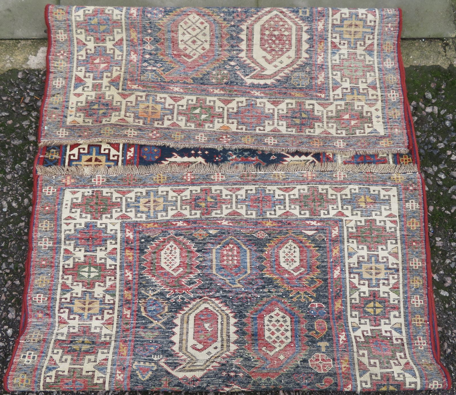 photo buy Caucasian Kazak Rug. 209cm X 102cm.
