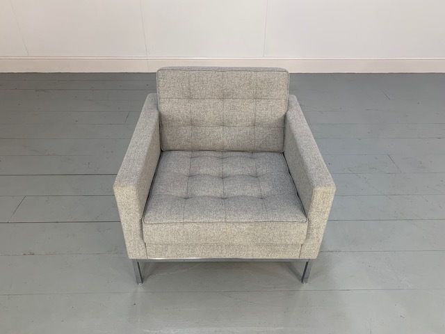 Knoll Studio "Florence Knoll" Armchair In Grey Wool photo for sale