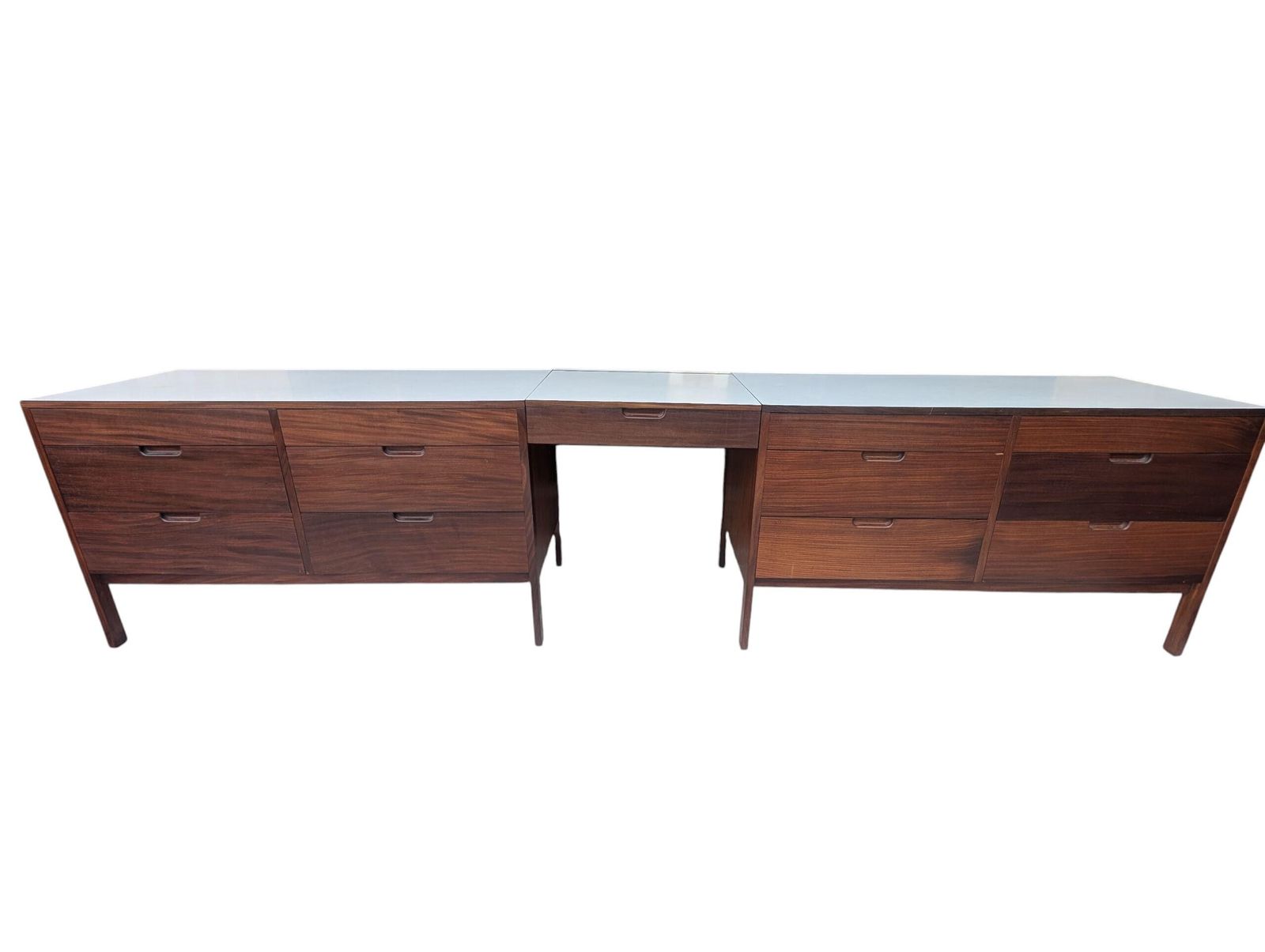 Rare Richard Hornby For Fyne Ladye Furniture Extra Large Early 1960s Large Modular Dressing Chest. Mid Century Modern Vintage.