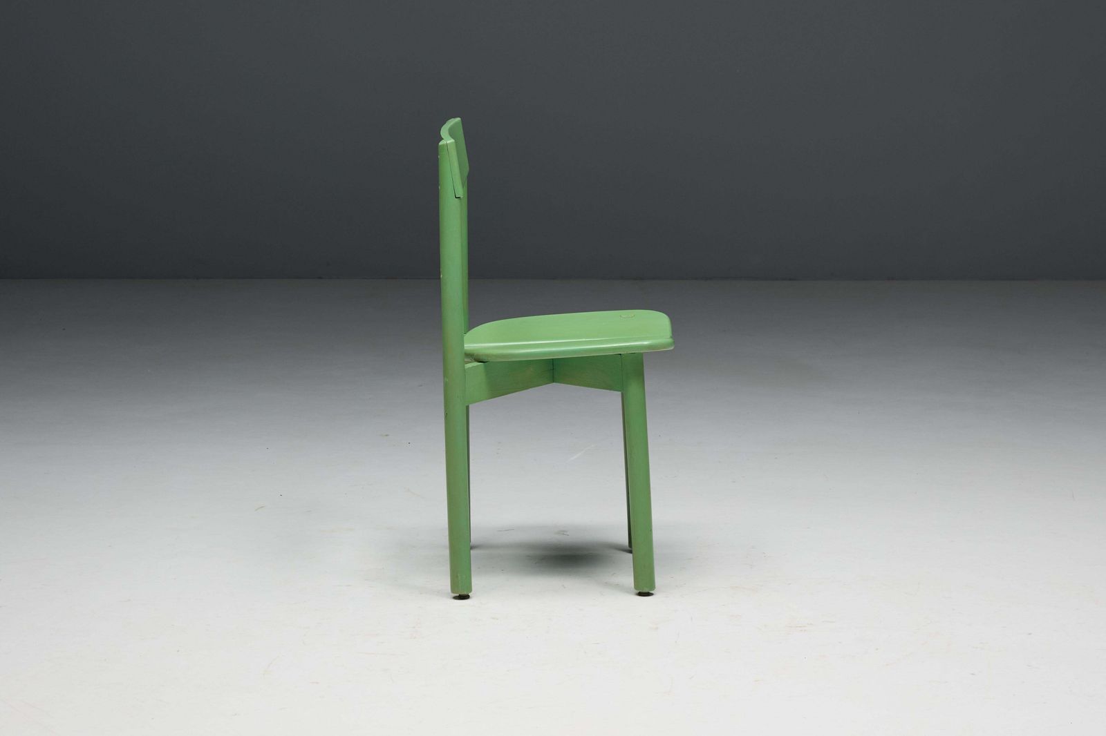 photo vintage Green "Coffee Bean" Dining Chairs By Pierre Gautier Delaye, France, 1965