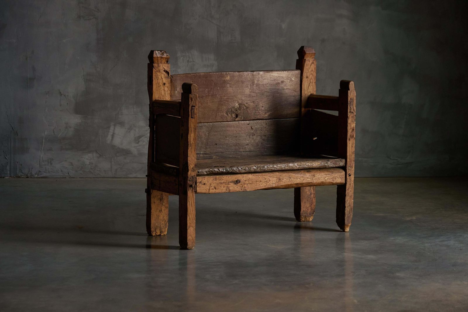 Primitive Robust Bench, France, 19th Century photo furniture