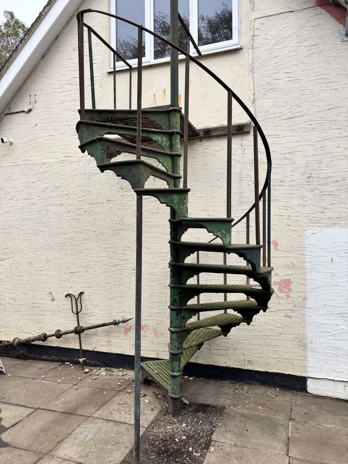 3650.0 Spiral Staircase, 1930s, Cast Iron photo