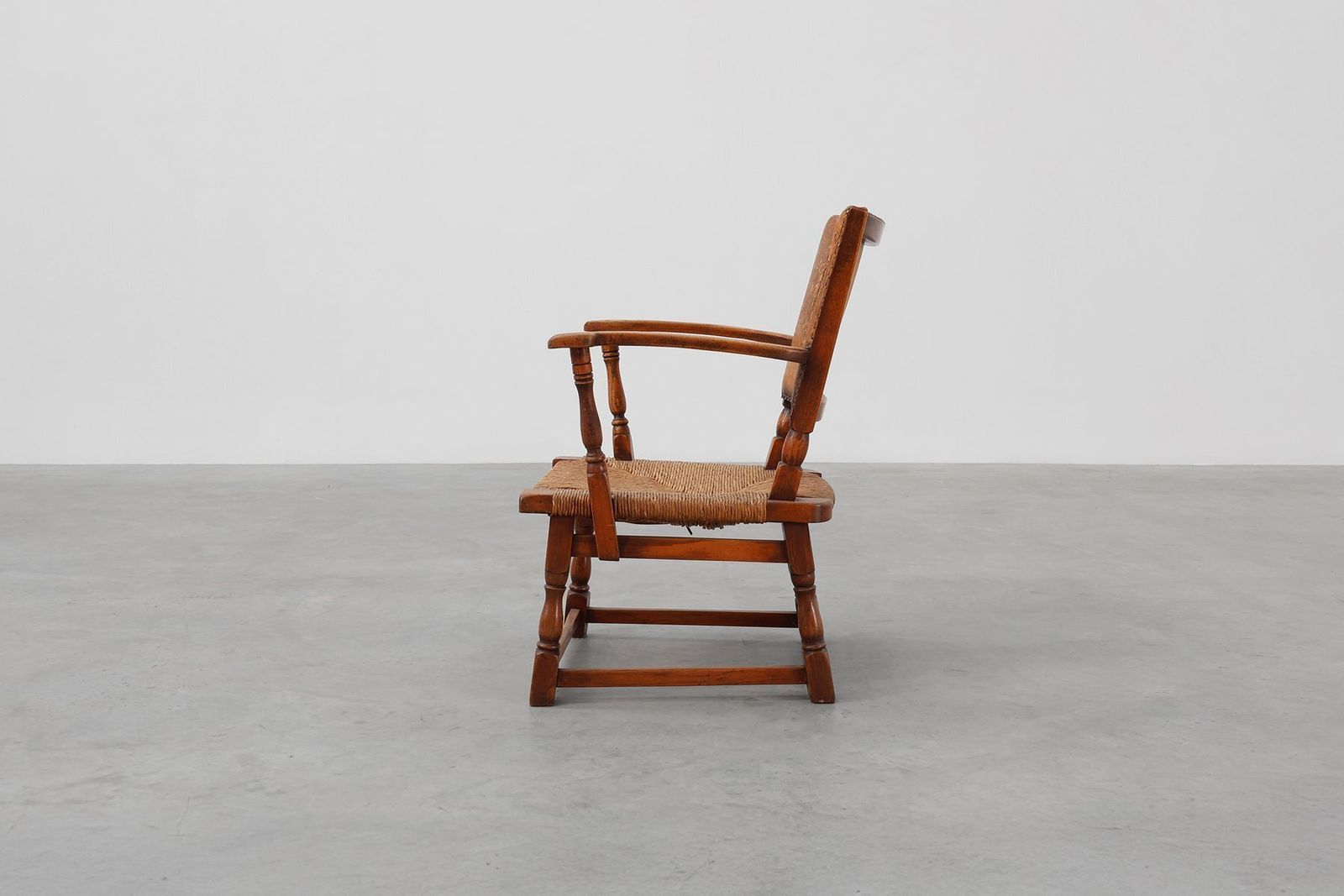 Leather And Oak Armchair By Theo Ruth For Artifort, The Netherlands, 1940s photo for sale